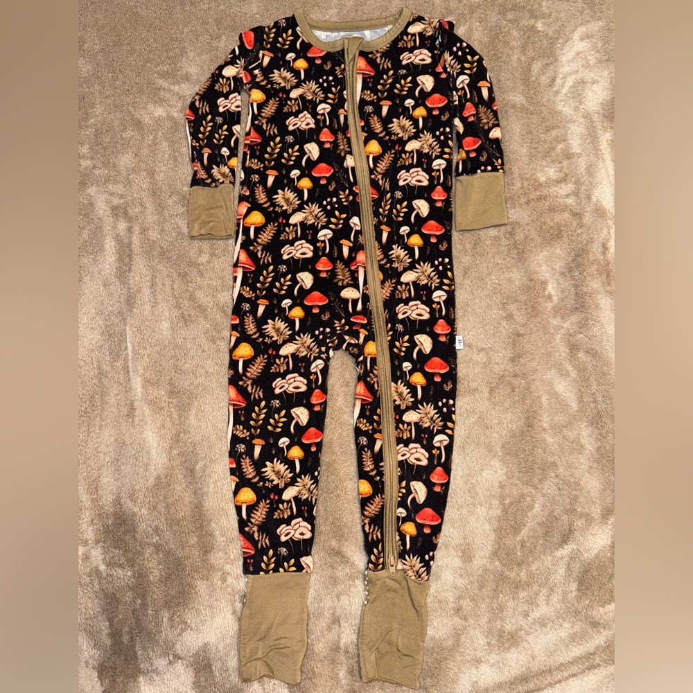Sophia Rose 18-24M Convertible Zip Bamboo - Mushroom Fall 🍄🍁